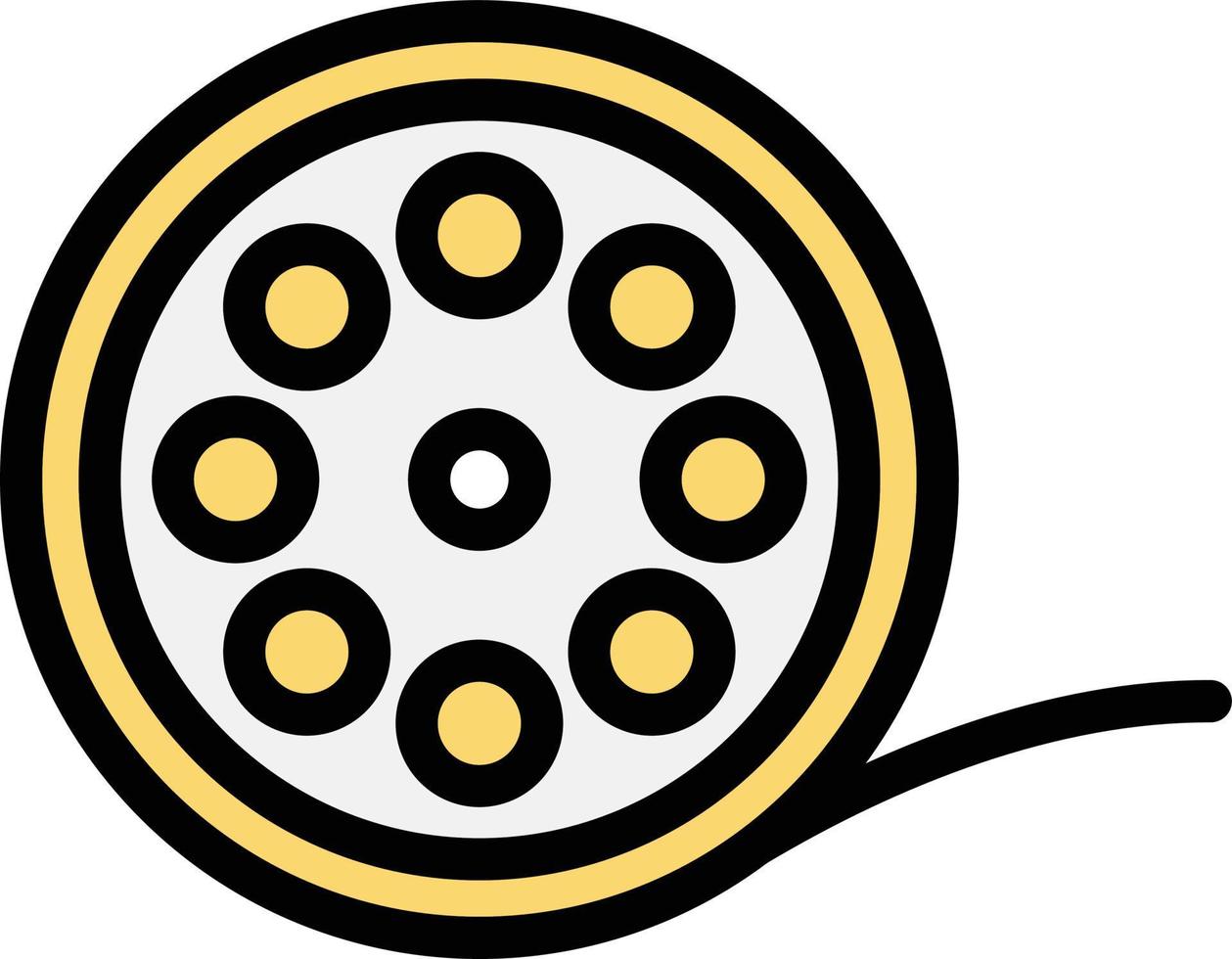 illustration de conception d'icône de vecteur de bobine de film