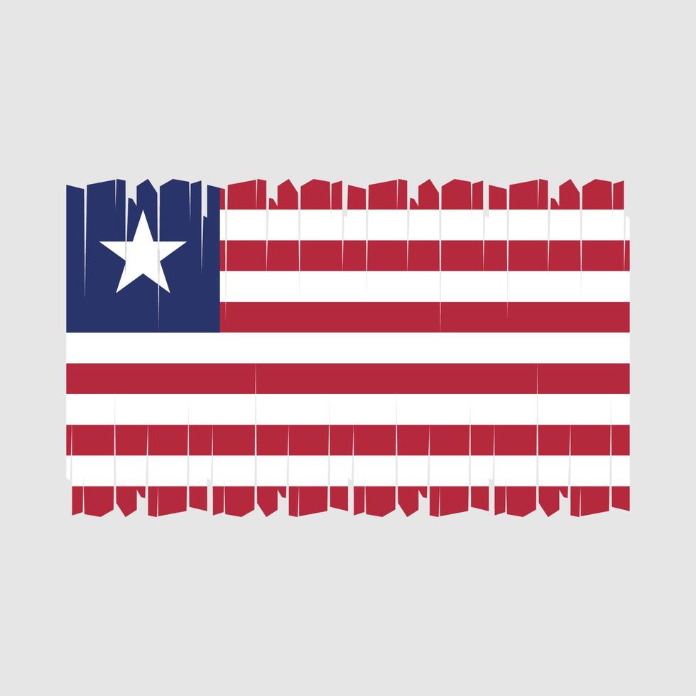 vecteur de drapeau du libéria