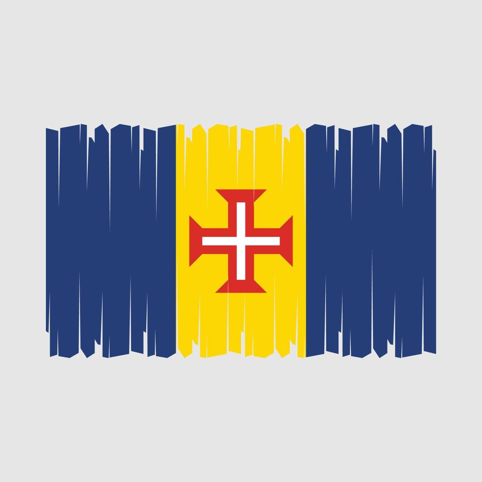 Madère drapeau vecteur