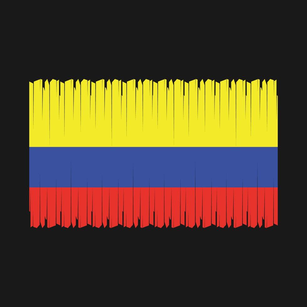 vecteur de drapeau colombie