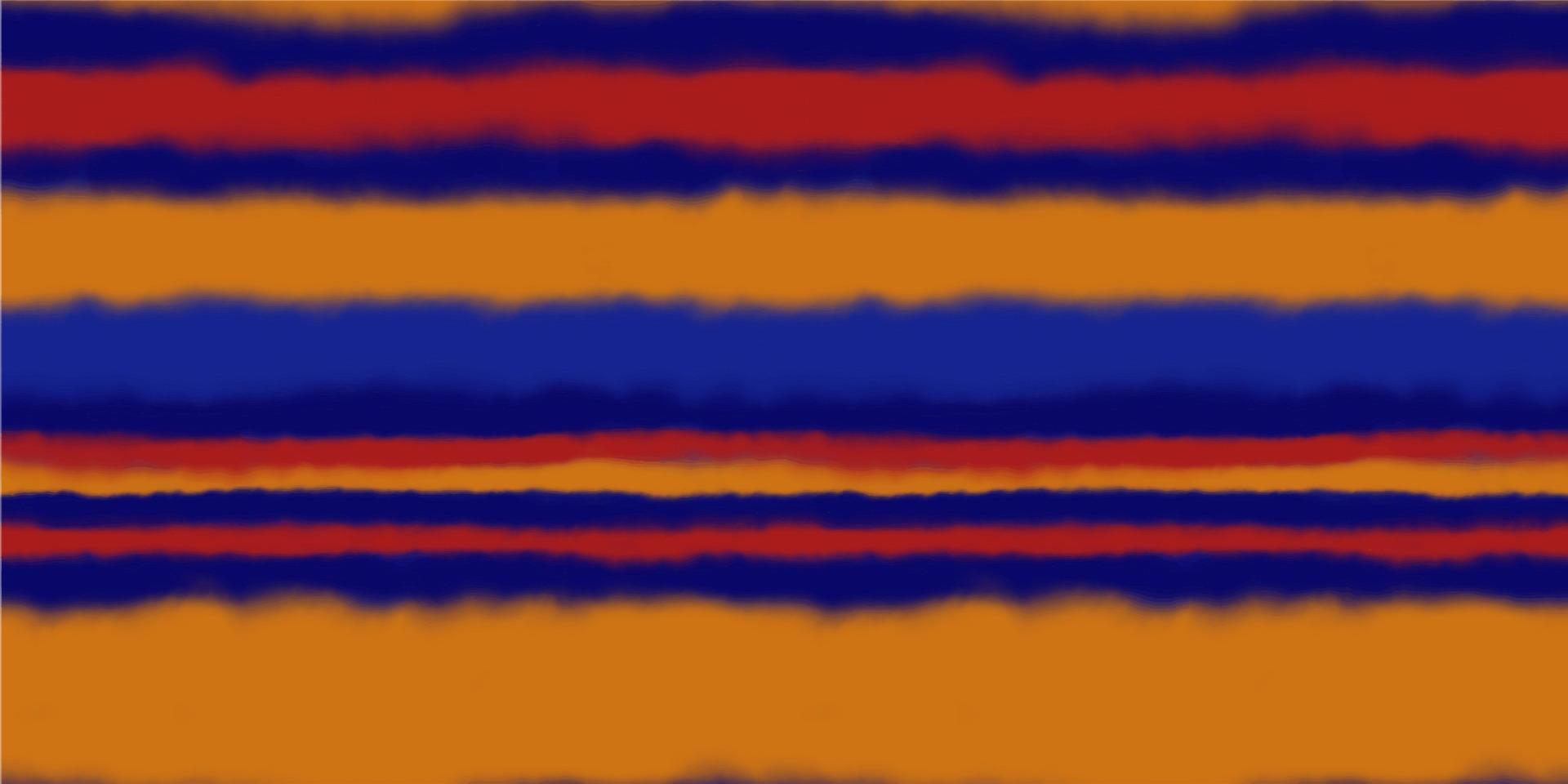 aquarelle flou rayé modèle dans bleu, Orange et rouge couleurs vecteur