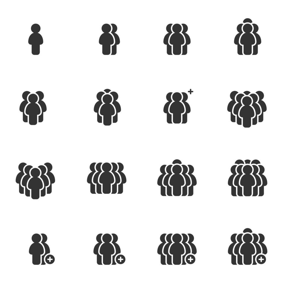 icônes de personnes, vecteur d'équipe de groupe de travail personne, gens d'affaires