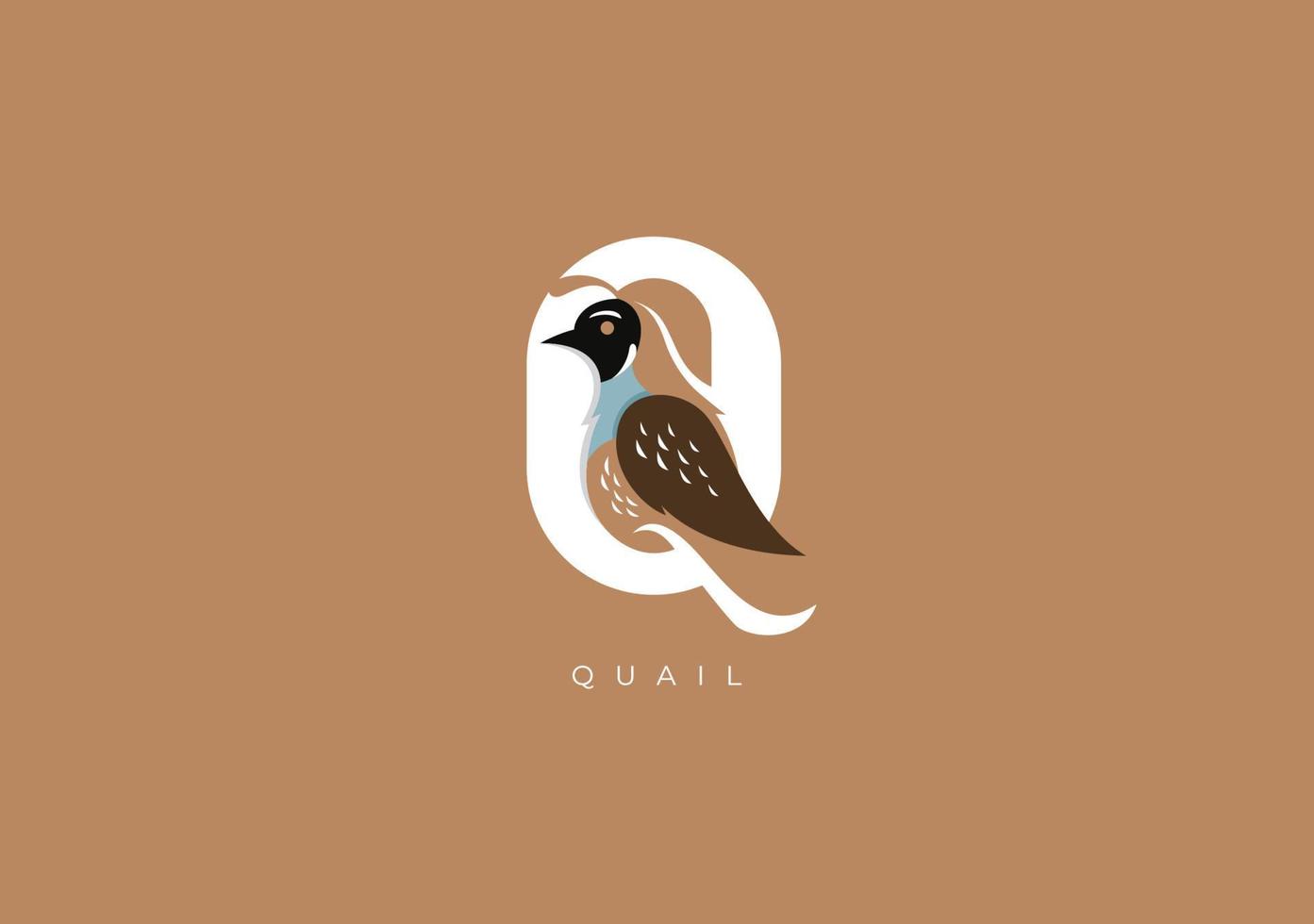 Caille q monogramme, vecteur logo