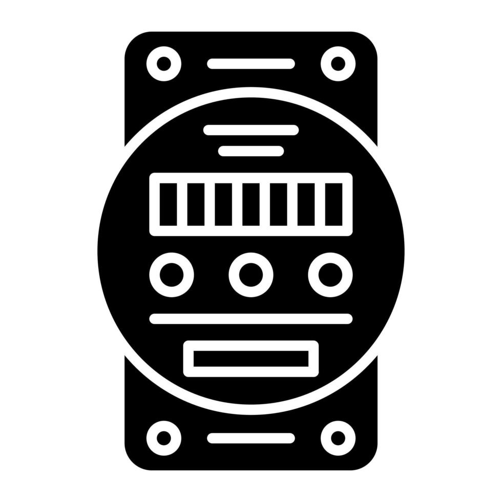 icône de vecteur de compteur électrique