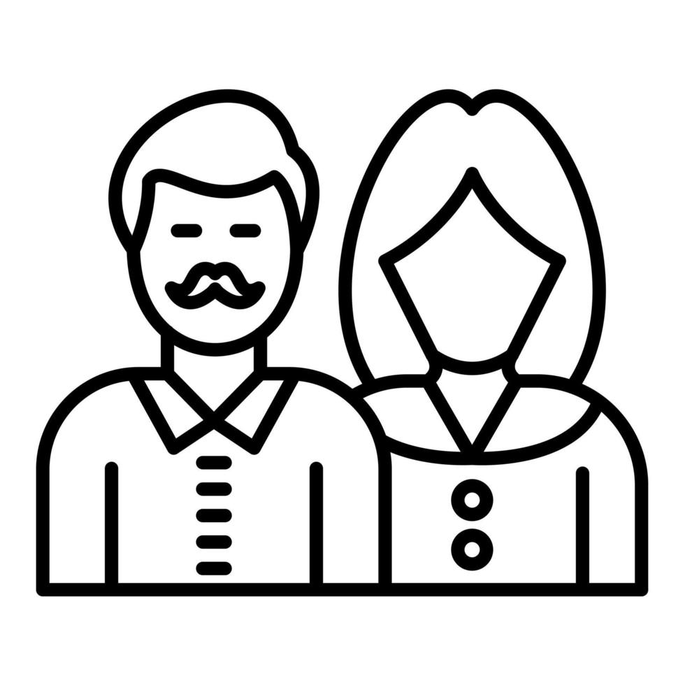 icône de vecteur de couple