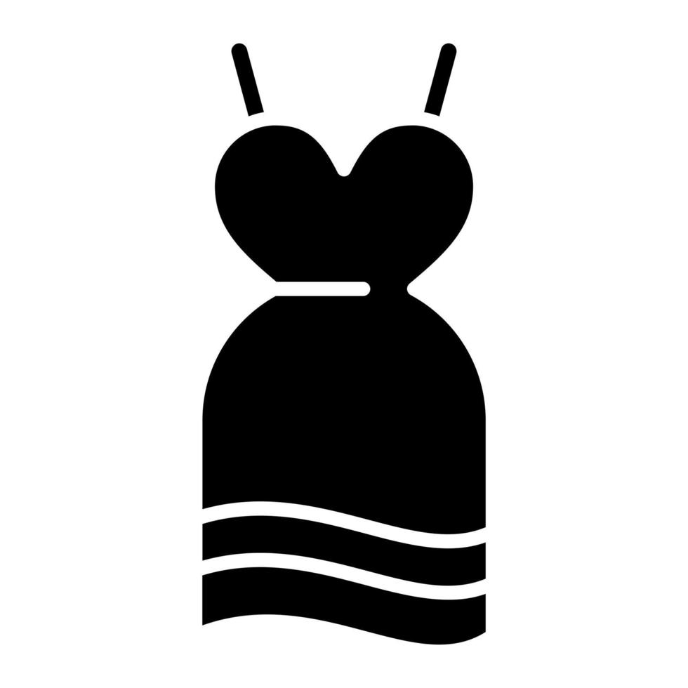 icône de vecteur de robe de cocktail