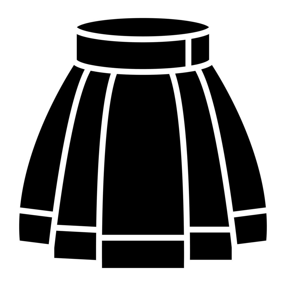 icône de vecteur de jupe