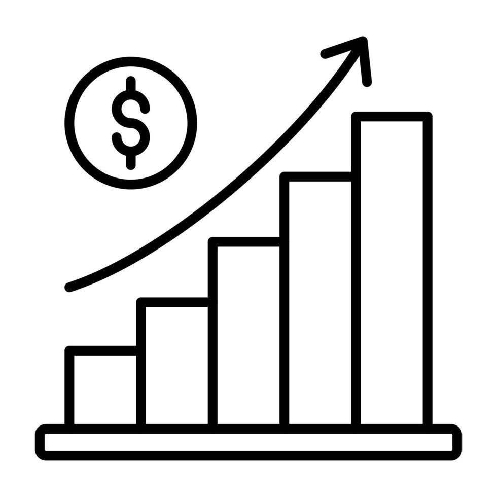 icône de vecteur de croissance d'entreprise