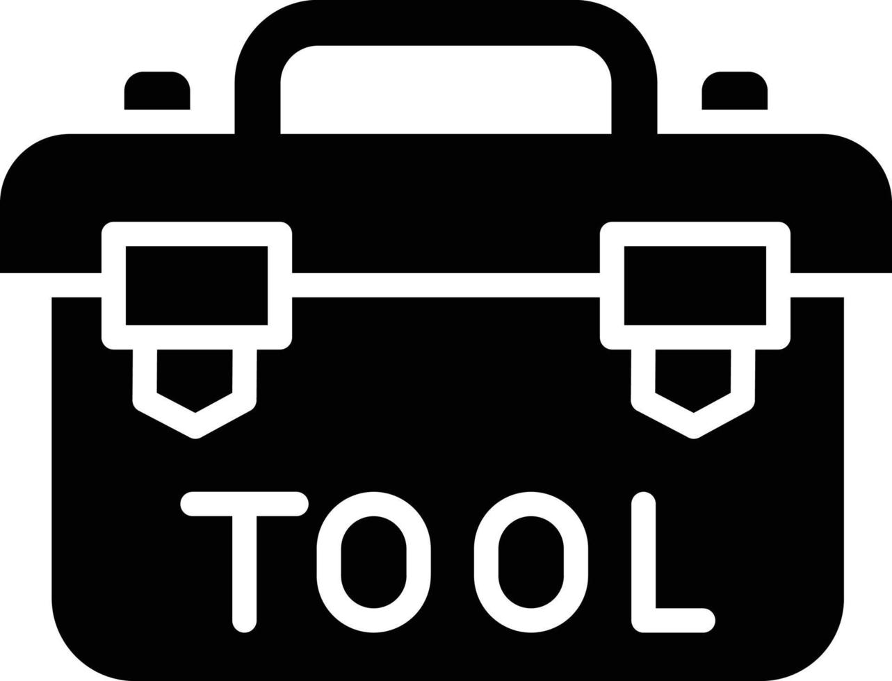 illustration de conception d'icône de vecteur de boîte à outils