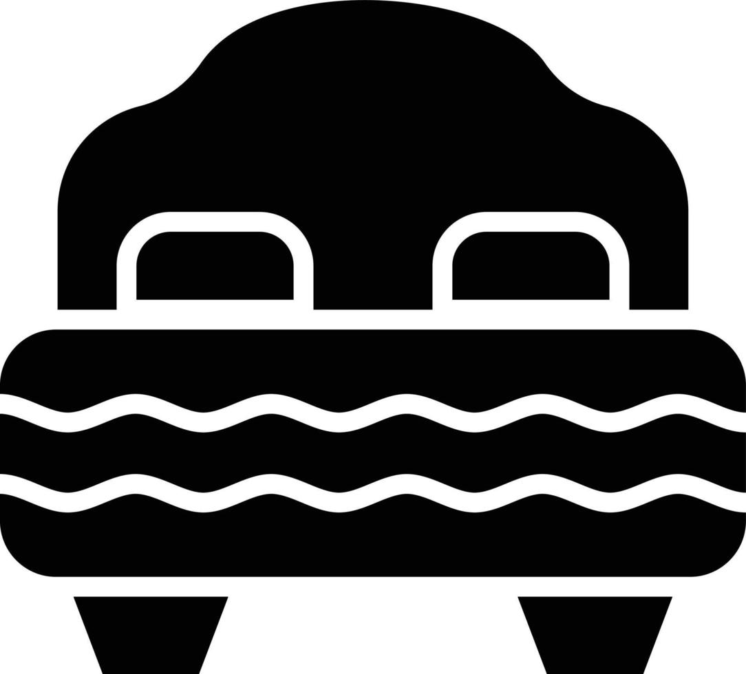 illustration de conception d'icône de vecteur de lit