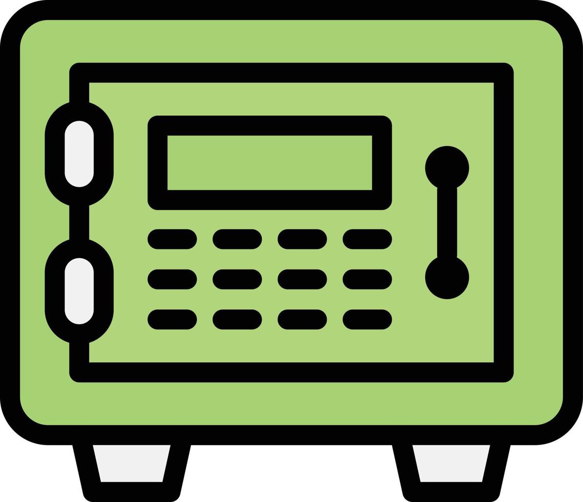 illustration de conception d'icône de vecteur de coffre-fort
