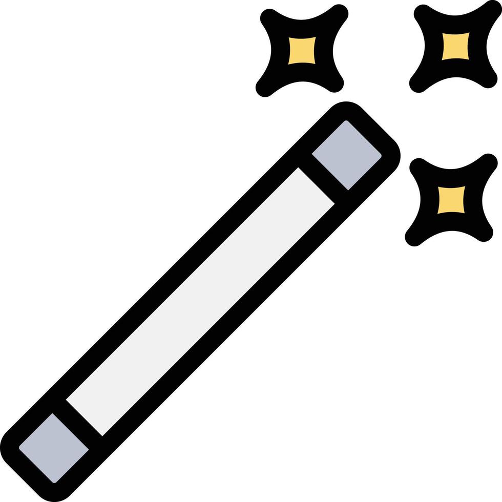 illustration de conception d'icône de vecteur d'outil magique