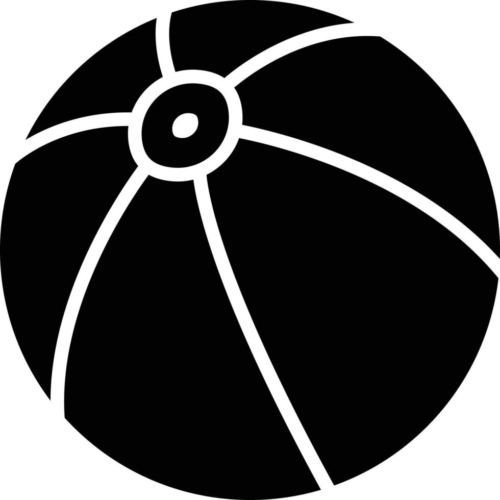 illustration de conception d'icône de vecteur de ballon de plage