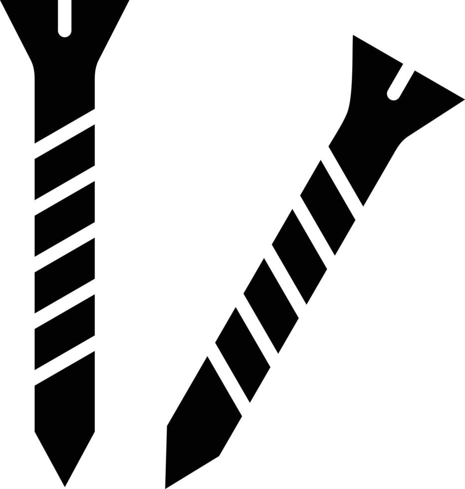 illustration de conception d'icône de vecteur de vis