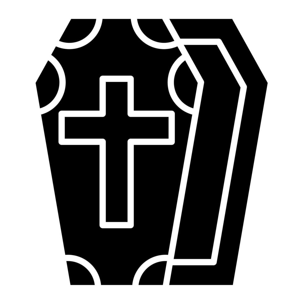 icône de vecteur de cercueil