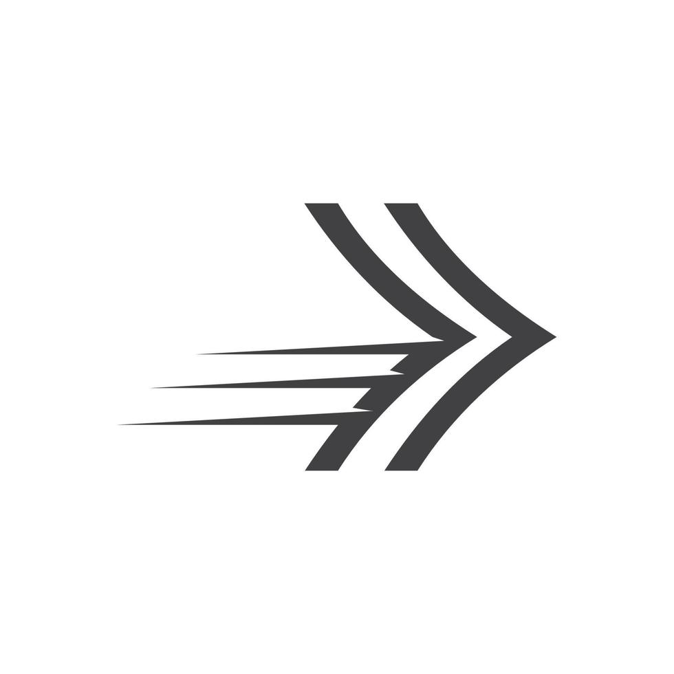 La Flèche vecteur illustration icône logo de livraison et la logistique
