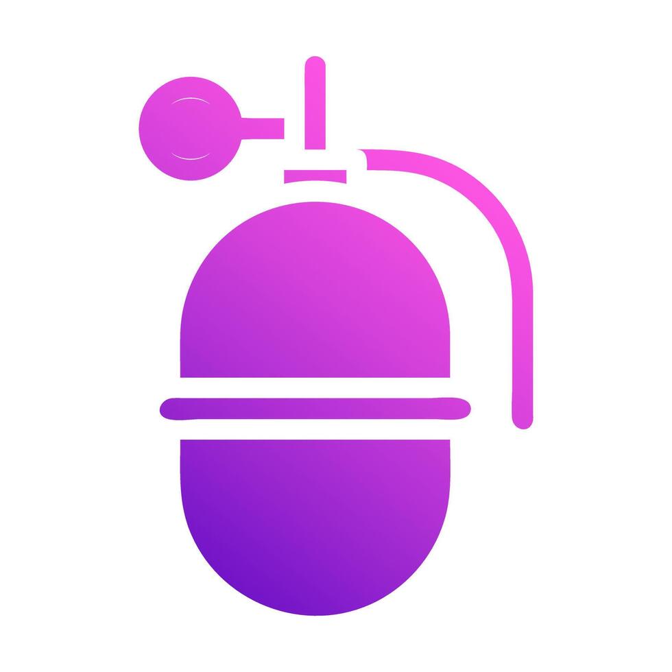 grenade icône solide style pente violet rose Couleur militaire illustration vecteur armée élément et symbole parfait.