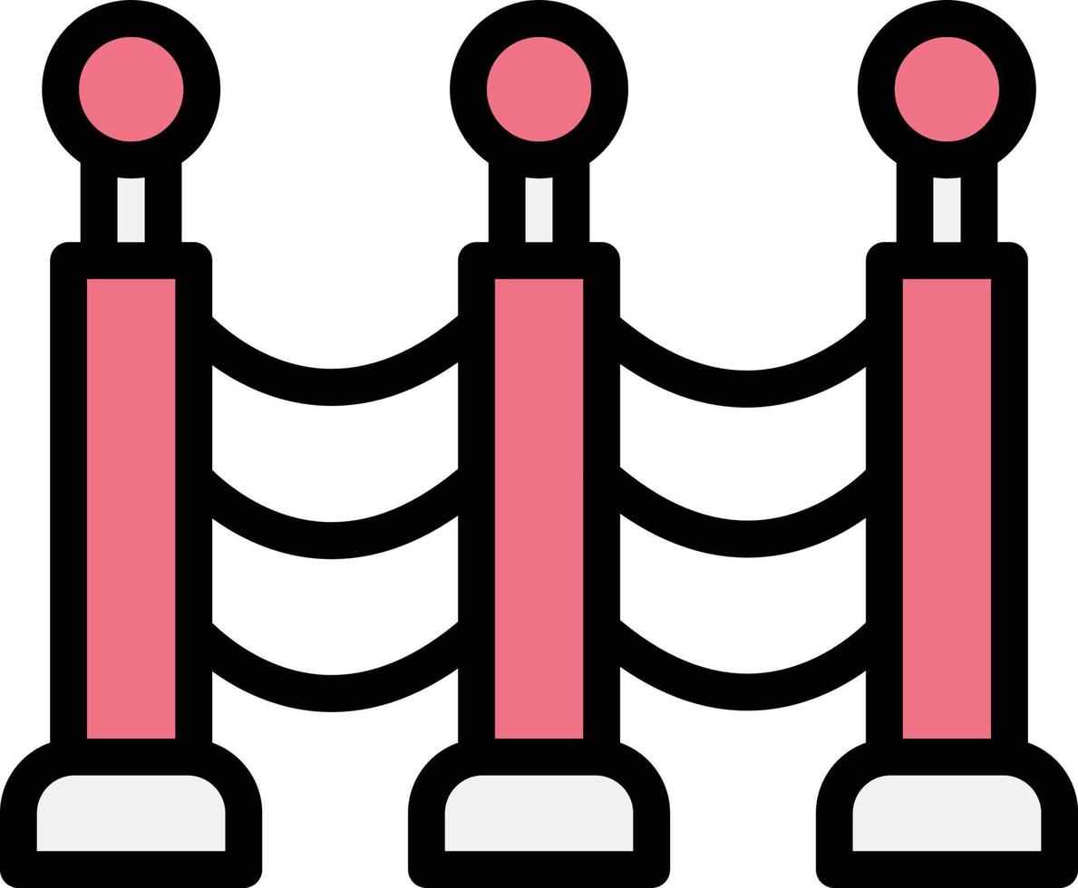 illustration de conception d'icône de vecteur de barrière