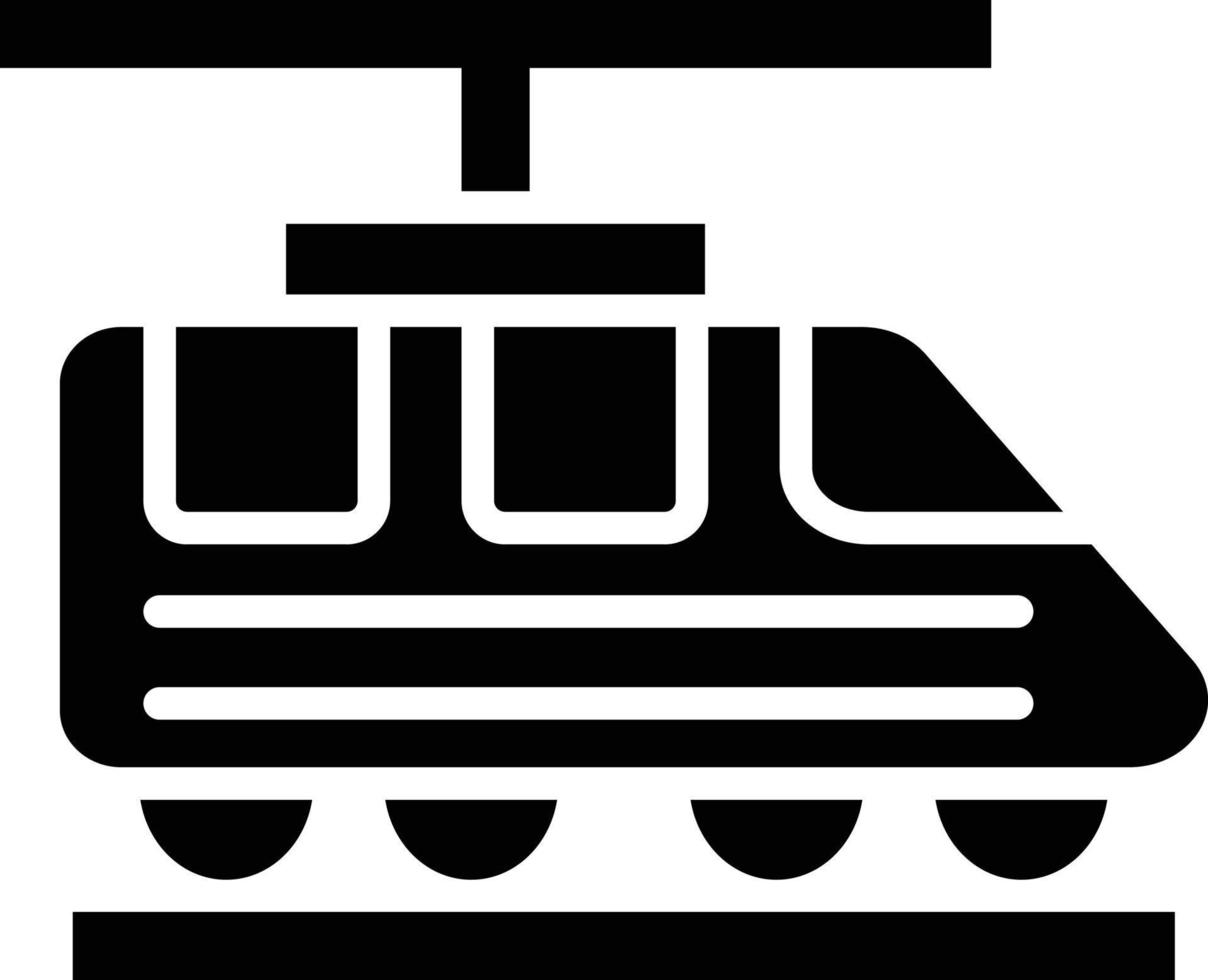 illustration de conception d'icône de vecteur de train électrique