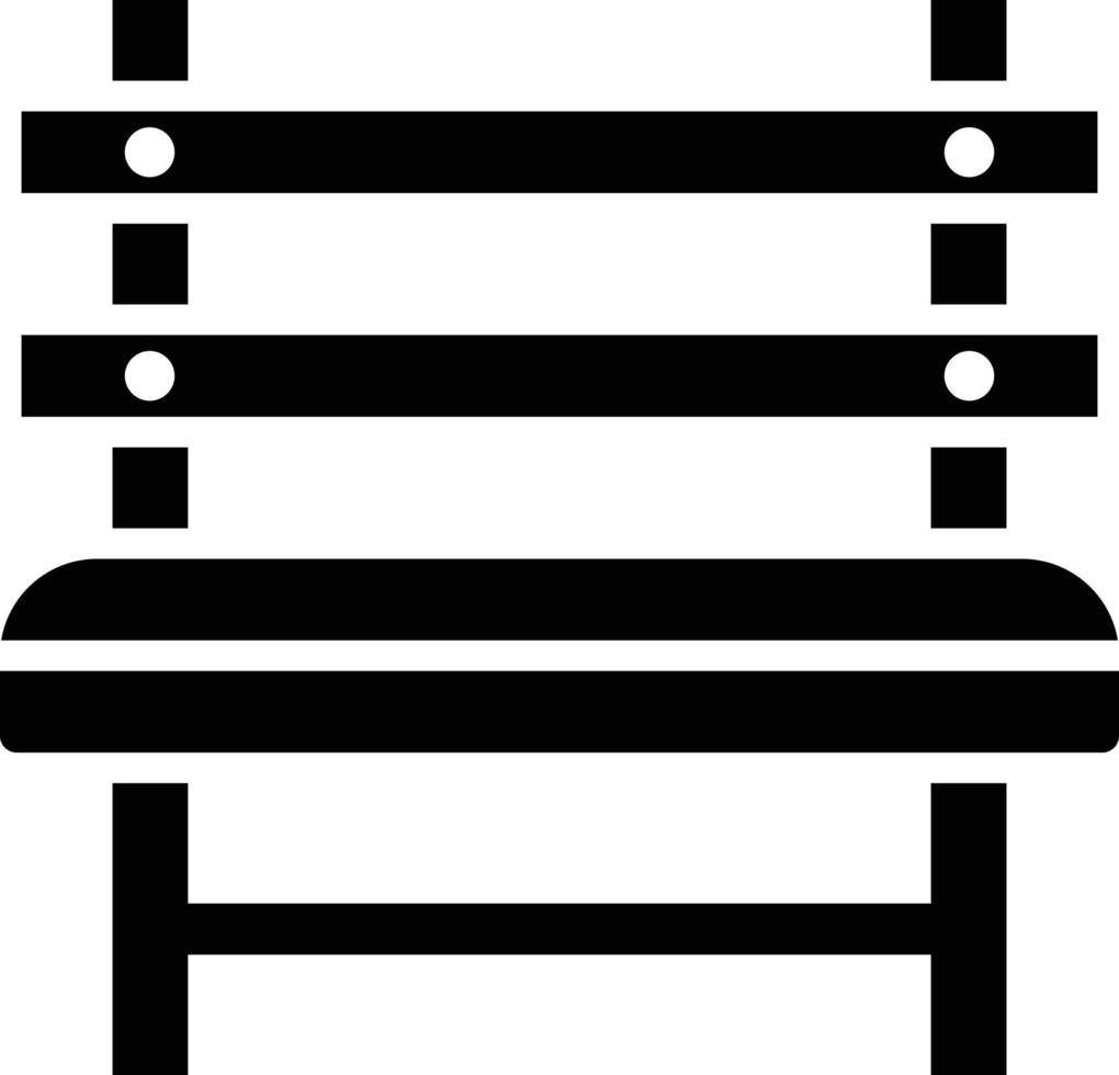illustration de conception d'icône de vecteur de banc