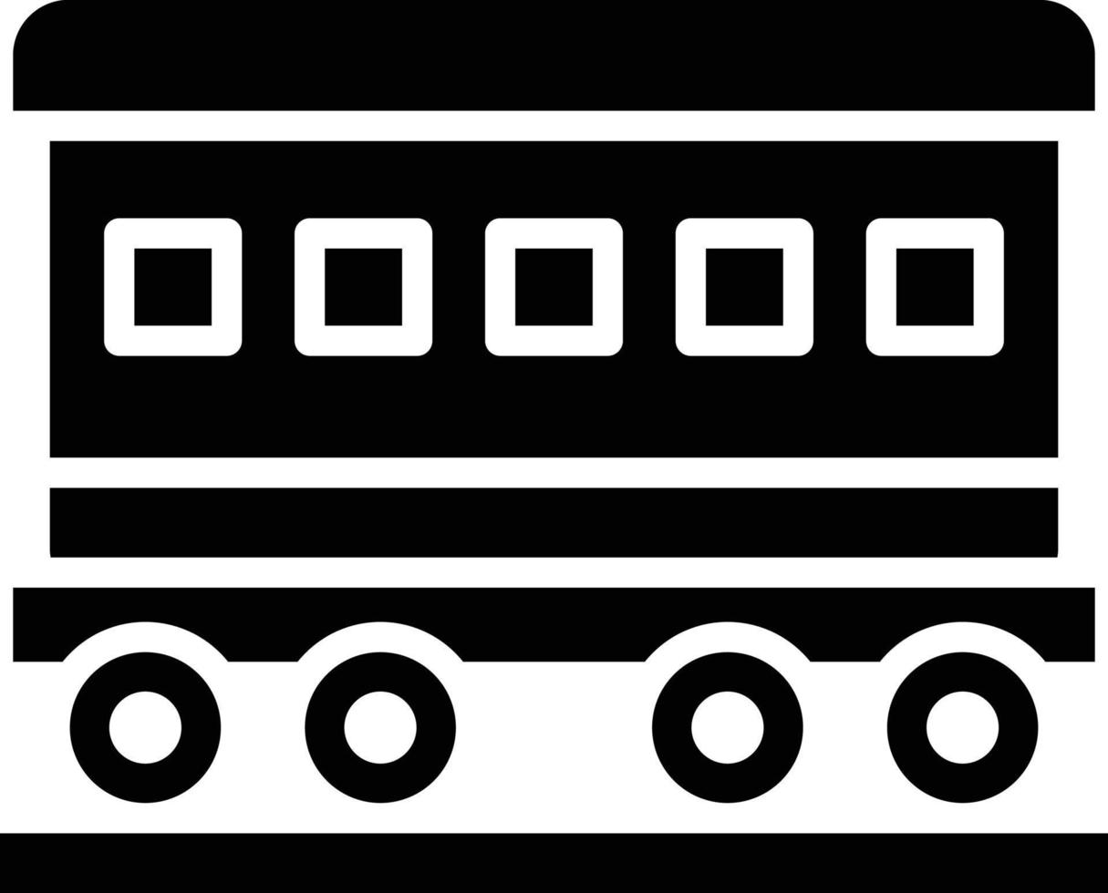 illustration de conception d'icône de vecteur de wagon