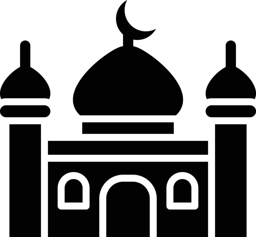 illustration de conception icône vecteur mosquée