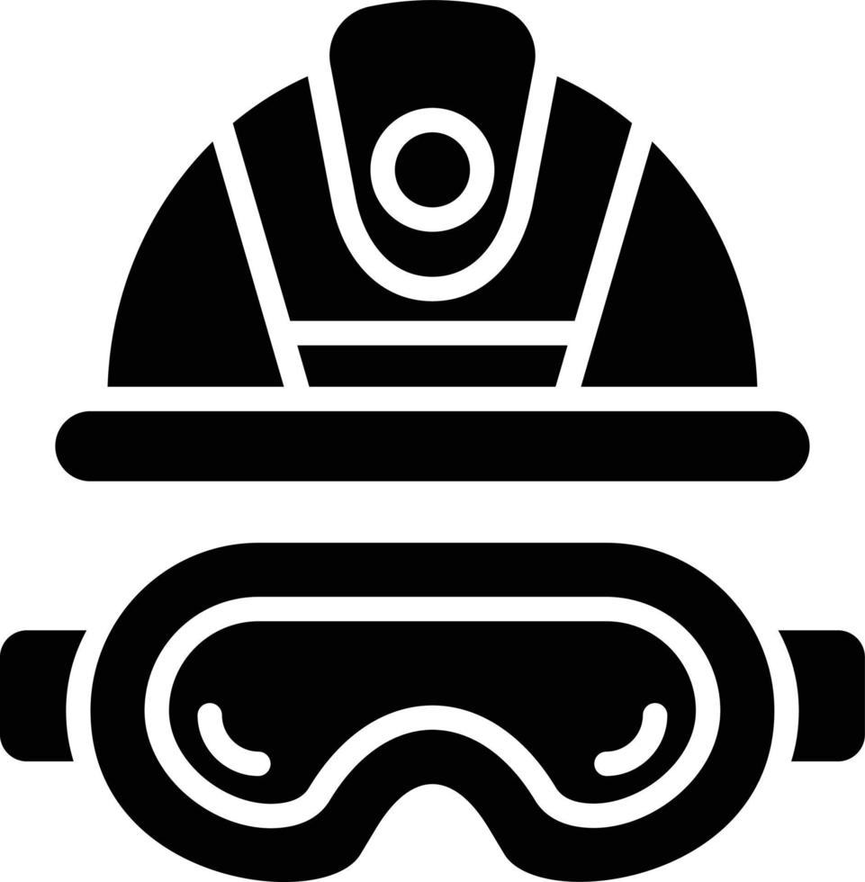 illustration de conception d'icône de vecteur de lunettes de sécurité