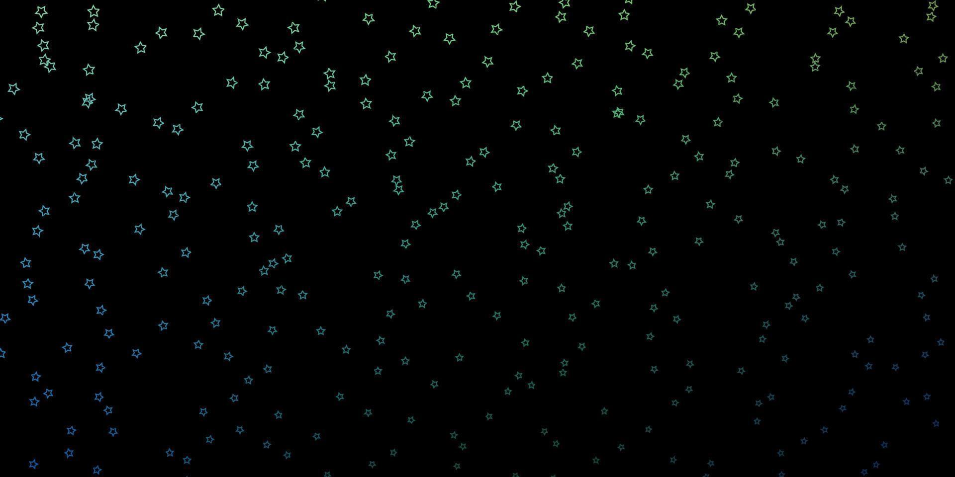 disposition de vecteur bleu foncé, vert avec des étoiles brillantes.