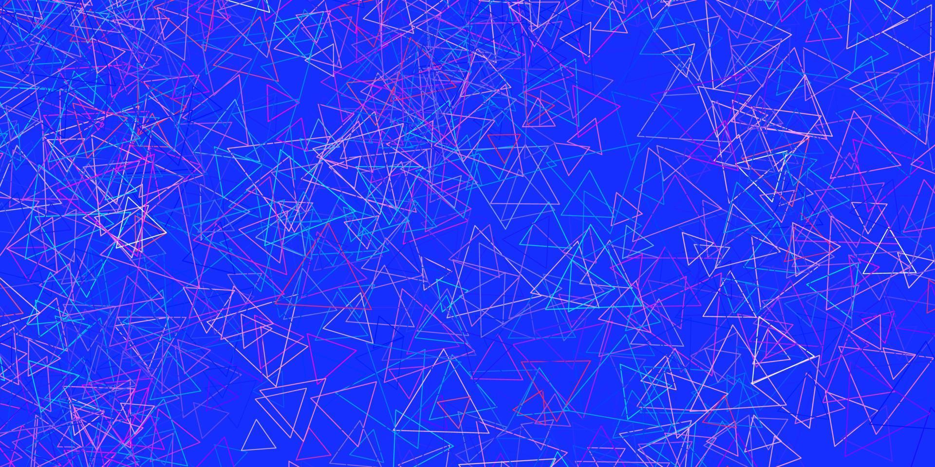 disposition de vecteur multicolore clair avec des formes triangulaires.