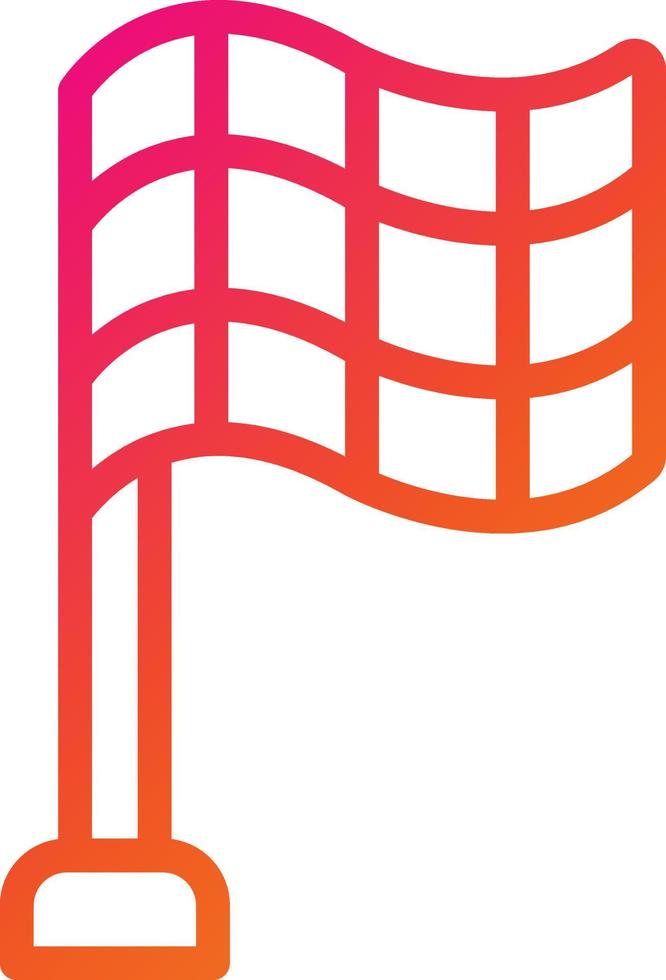 illustration de conception d'icône de vecteur de drapeau à damier