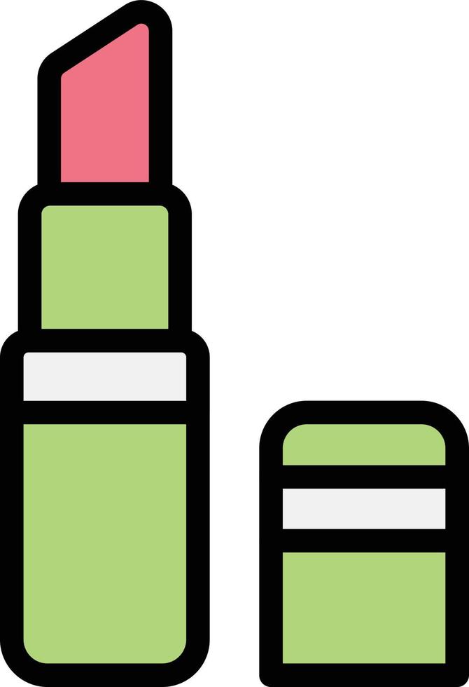 illustration de conception d'icône de vecteur de rouge à lèvres