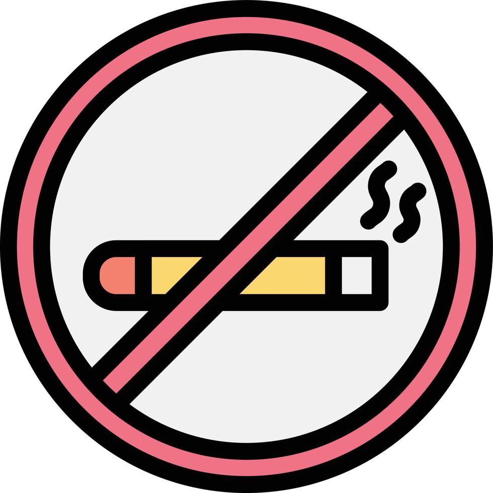 illustration de conception d'icône vectorielle non fumeur vecteur