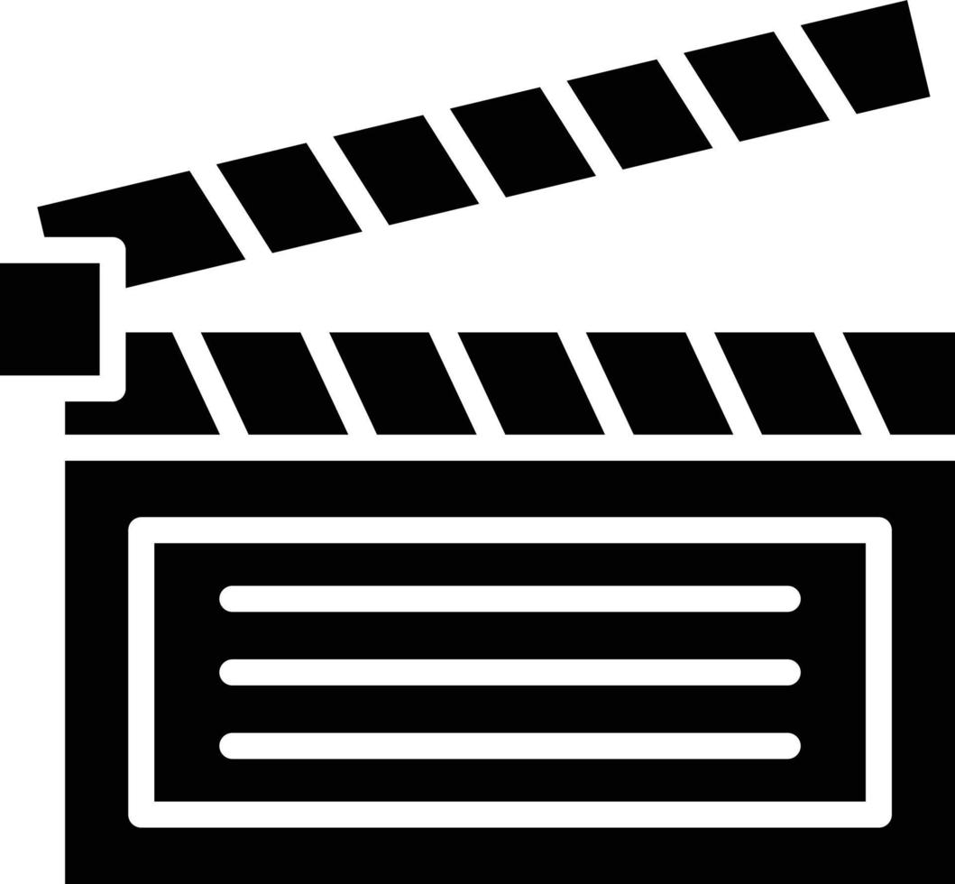 illustration de conception d'icône de vecteur d'ardoise de film
