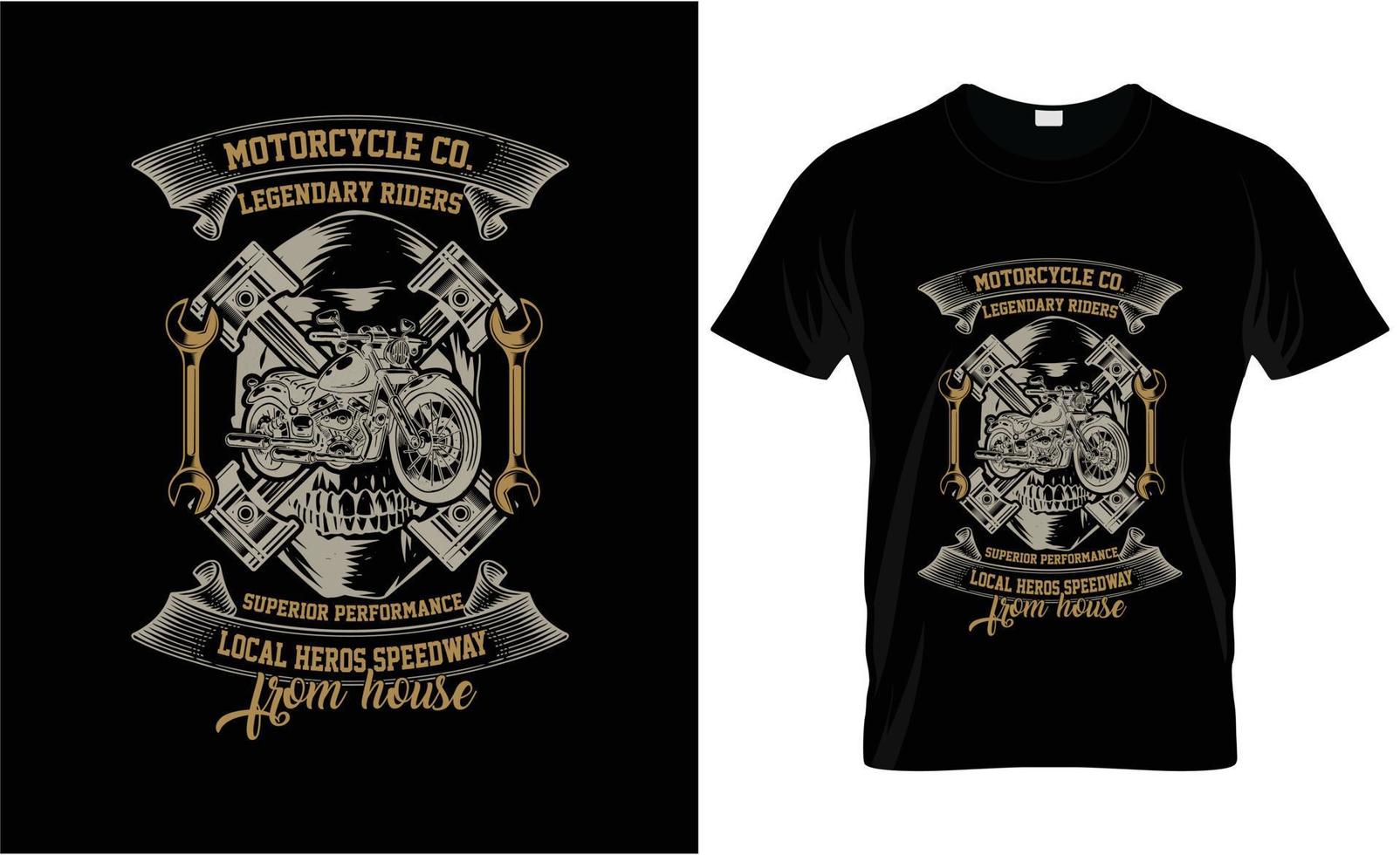 moto club conception pour t chemise vecteur