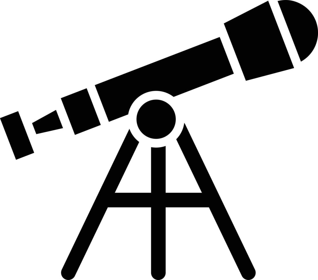 illustration de conception d'icône de vecteur de télescope