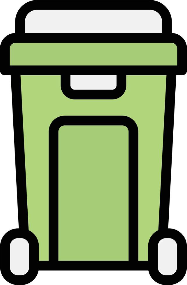 illustration de conception d'icône de vecteur de corbeille