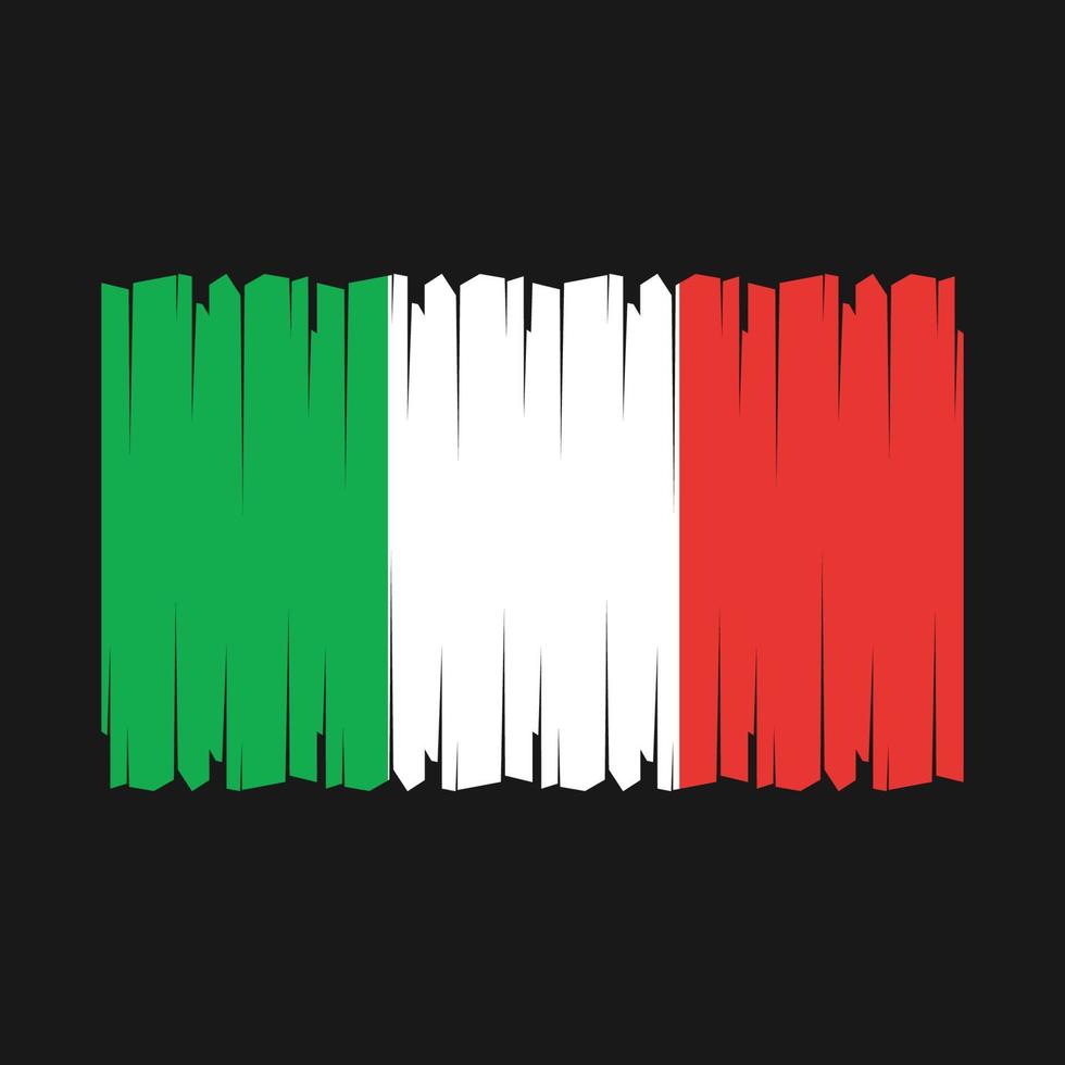 vecteur de drapeau italien