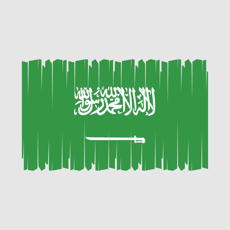 vecteur de drapeau d'arabie saoudite