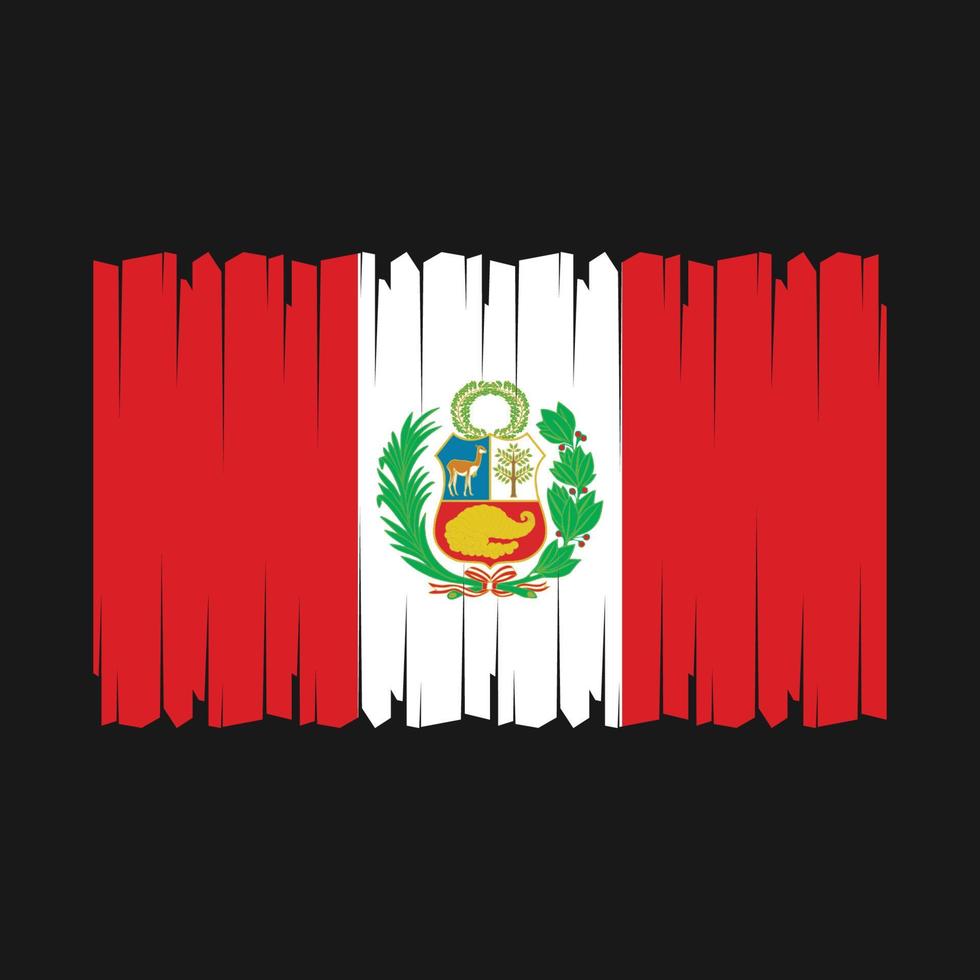 vecteur de drapeau du Pérou