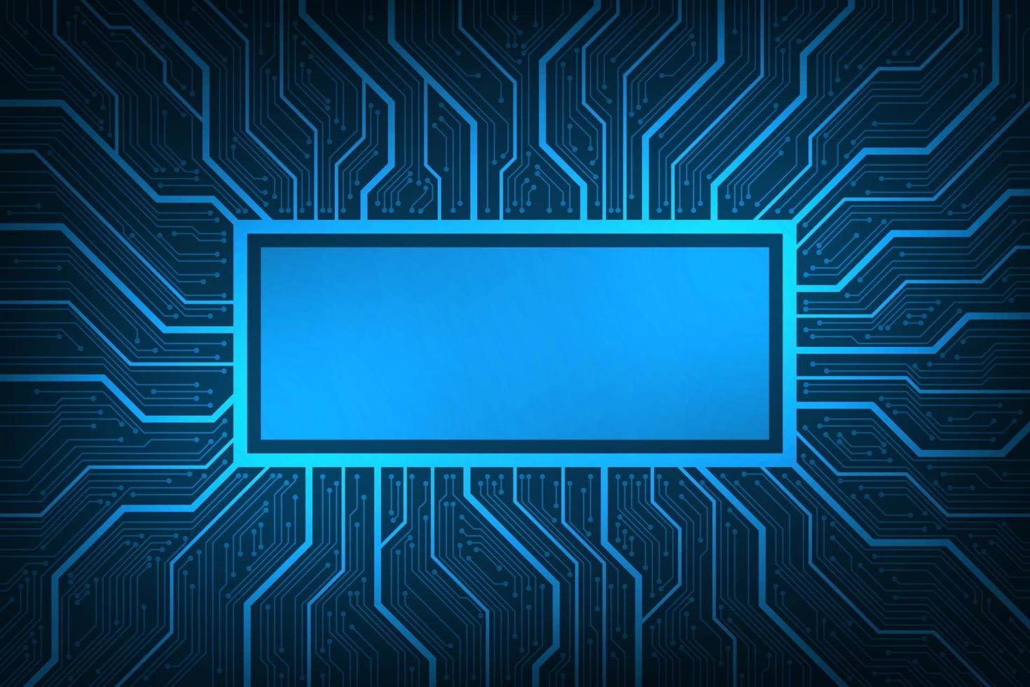 conception dans le concept de cartes de circuits électroniques. vecteur