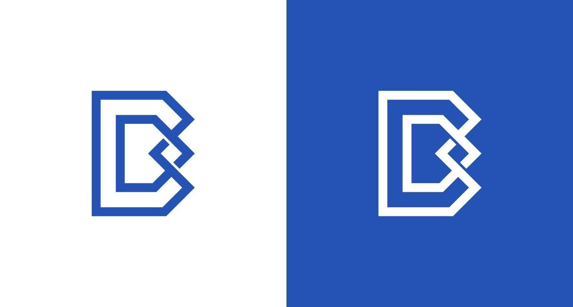 logo moderne élégant et géométrique lettre b dan d avec le symbole de l'infini vecteur