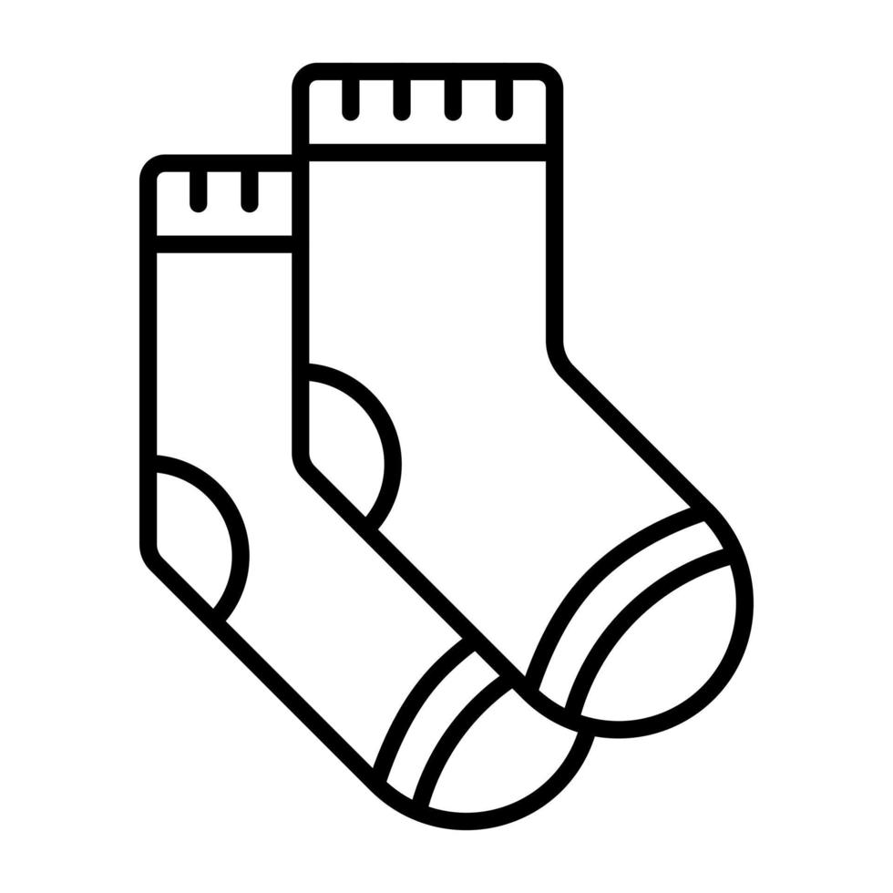 icône de vecteur de chaussettes