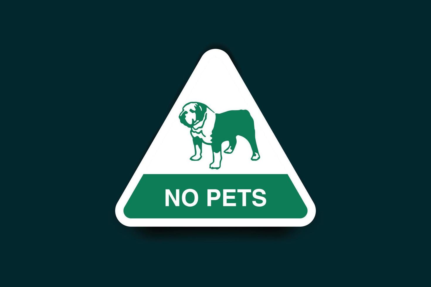 non animaux domestiques icône, chien ne pas permis icône vecteur