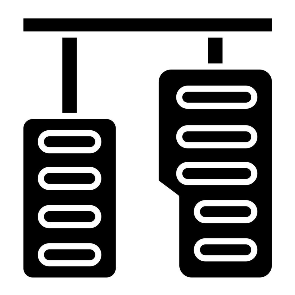 pédales vecteur icône