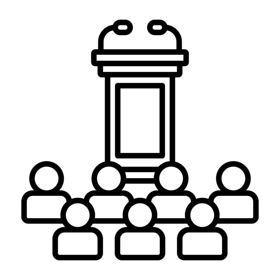 icône de vecteur de conférence