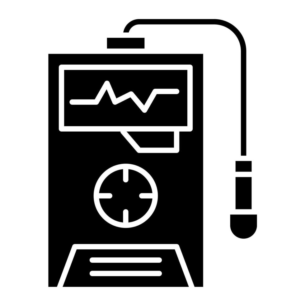 radiation détecteur vecteur icône