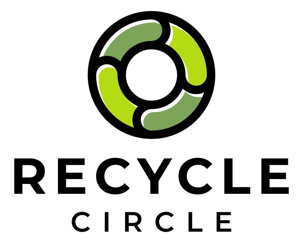 recyclage icône forme industrie logo conception. vecteur