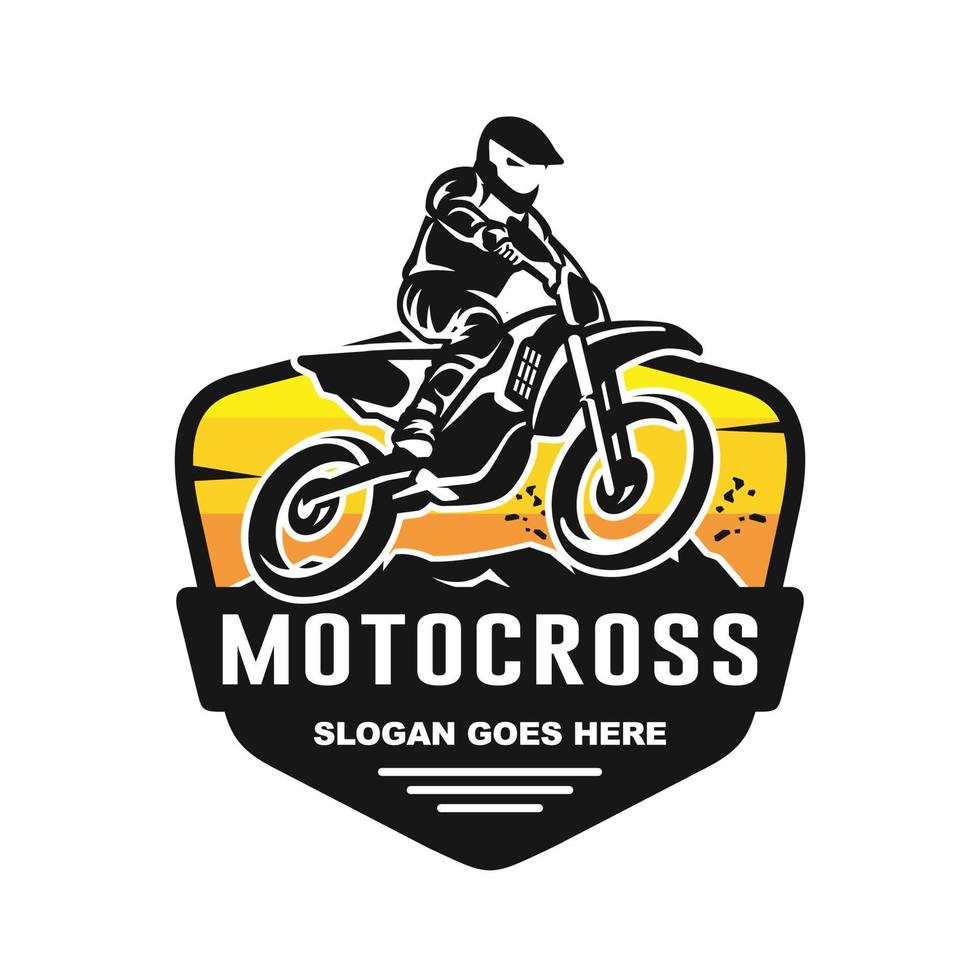 motocross logo modèle conception vecteur
