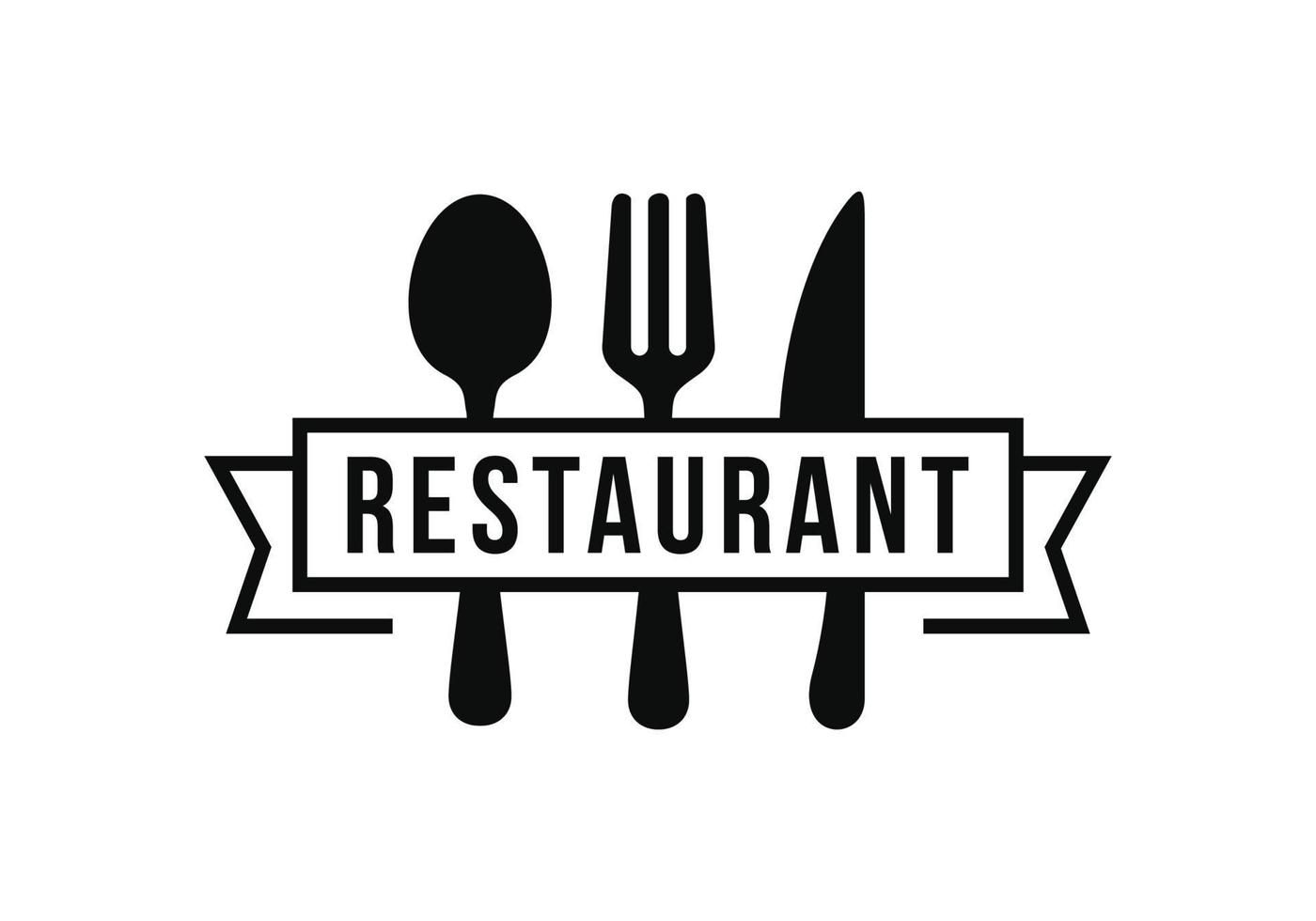 restaurant logo modèle conception vecteur