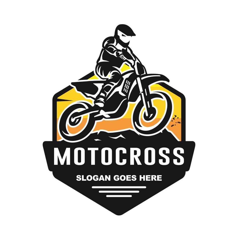 motocross logo modèle conception vecteur